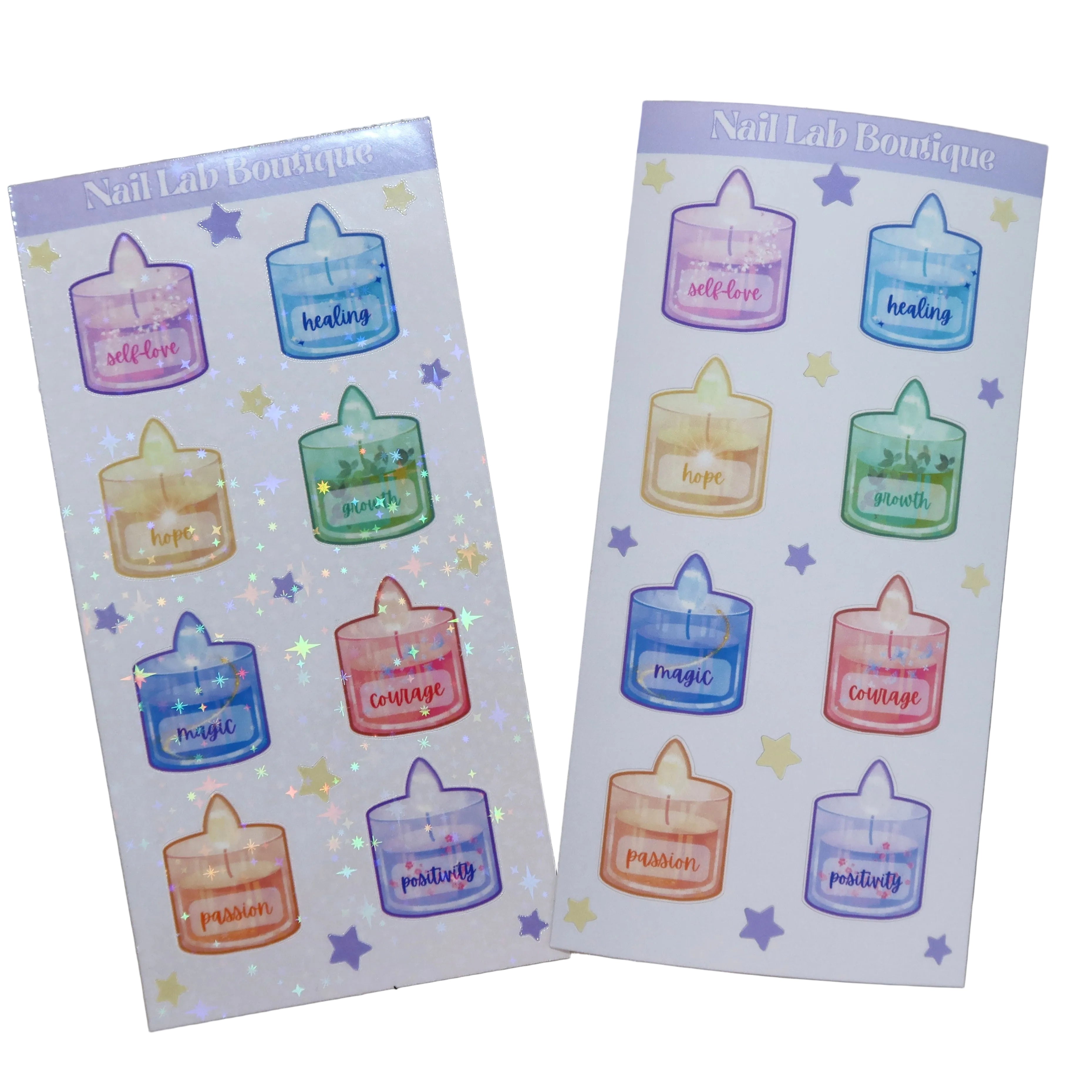 CANDLE STICKER SHEET