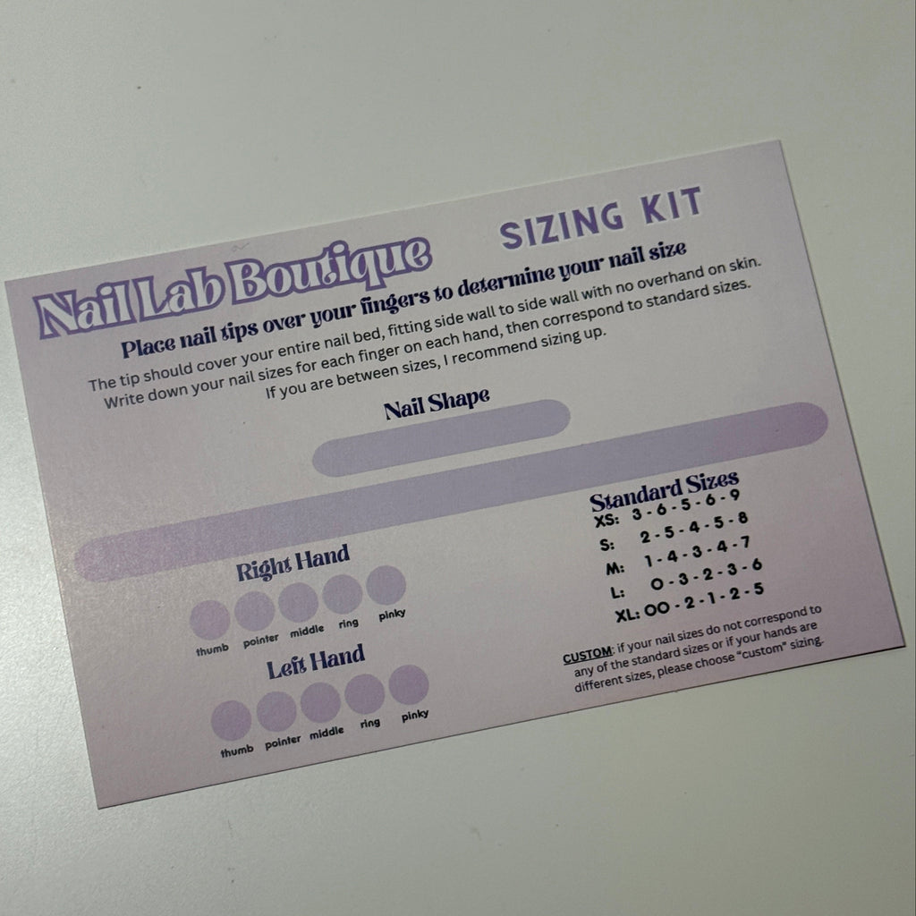 NAIL SIZING KIT